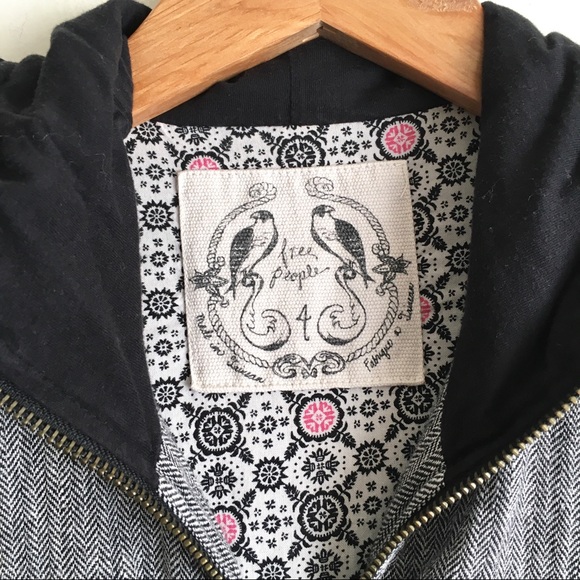 Free People Herringbone Linen Coat - Picture 5 of 8